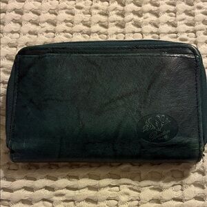 Buxton Teal Leather Wallet